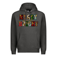 Charcoal Heather merry and bright Premium Hoodie - JahusDesignShop