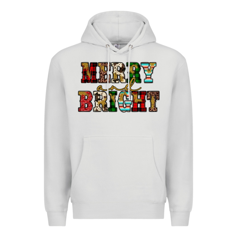 Merry And Bright Premium Hoodie by JahusDesignShop | Teevron