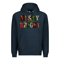 Navy merry and bright Premium Hoodie - JahusDesignShop