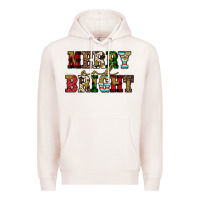 Pale Pink merry and bright Premium Hoodie - JahusDesignShop