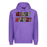 Purple merry and bright Premium Hoodie - JahusDesignShop