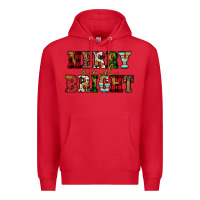 Red merry and bright Premium Hoodie - JahusDesignShop