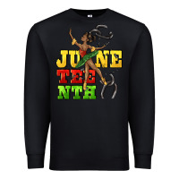 Black juneteenth Premium Sweatshirt - CowGirlArtShop