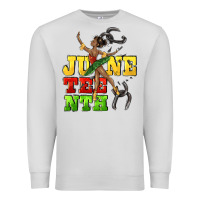 Dove Grey juneteenth Premium Sweatshirt - CowGirlArtShop