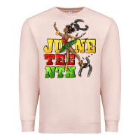 Pale Pink juneteenth Premium Sweatshirt - CowGirlArtShop