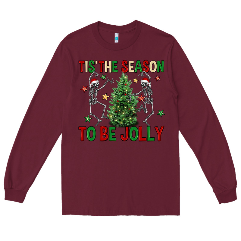 Tis' The Season To Be Jolly Long Sleeve Tee by NancyCooperArtShop | Teevron