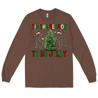 Chestnut Tis' the season to be Jolly Long Sleeve Tee - NancyCooperArtShop