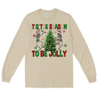 Mushroom Tis' the season to be Jolly Long Sleeve Tee - NancyCooperArtShop