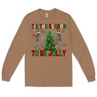 Toasted Coconut Tis' the season to be Jolly Long Sleeve Tee - NancyCooperArtShop