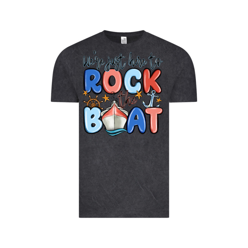 Were Just Here To Rock The Boat Vintage Tee by MaliasSmallBusiness | Teevron