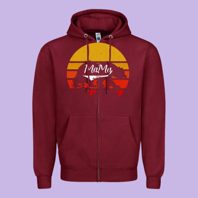 Mama Bear Zipper Hoodie Designed By Bettercallsaul