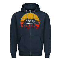 Navy Mama Bear Zipper Hoodie - Bettercallsaul
