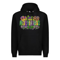 Black happy mardi gras yall Premium Hoodie - CowGirlArtShop