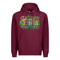 Burgundy happy mardi gras yall Premium Hoodie - CowGirlArtShop
