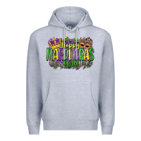 Heather Grey happy mardi gras yall Premium Hoodie - CowGirlArtShop