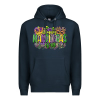 Navy happy mardi gras yall Premium Hoodie - CowGirlArtShop