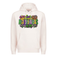 Pale Pink happy mardi gras yall Premium Hoodie - CowGirlArtShop