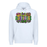 White happy mardi gras yall Premium Hoodie - CowGirlArtShop