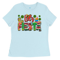 Baby Blue let's fiesta Ladies Tee - JahusDesignShop