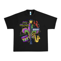 Black new orleans mardi gras streets Urban Heavy Tee - MaliasSmallBusiness