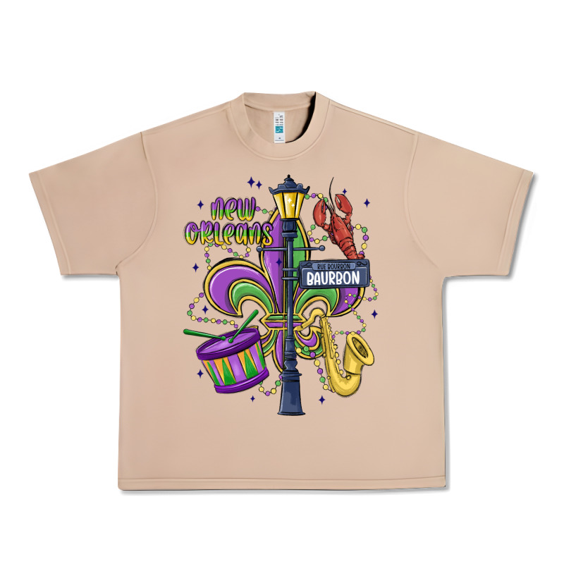 New Orleans Mardi Gras Streets Urban Heavy Tee by MaliasSmallBusiness | Teevron