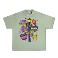 Oil Green new orleans mardi gras streets Urban Heavy Tee - MaliasSmallBusiness