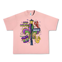 Salmon new orleans mardi gras streets Urban Heavy Tee - MaliasSmallBusiness