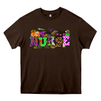 Chocolate Brown halloween nurse Heavy Core Tee - AdoDesignShop