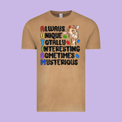 Always Unique Autism Vintage Tee Designed By Maliassmallbusiness