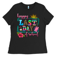 Black happy last day of school Ladies Tee - AdoDesignShop