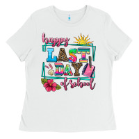 White happy last day of school Ladies Tee - AdoDesignShop