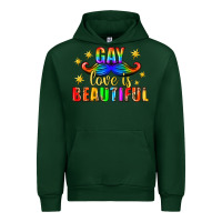 Forest Green Gay Love Is Beautiful Pride Lgbtq Urban Hoodie - BundleAndBundleShop