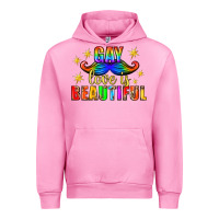 Fuchsia Pink Gay Love Is Beautiful Pride Lgbtq Urban Hoodie - BundleAndBundleShop