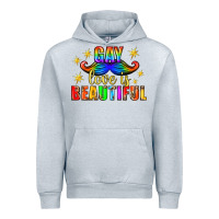 Heather Grey Gay Love Is Beautiful Pride Lgbtq Urban Hoodie - BundleAndBundleShop