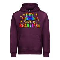 Mauve Wine Gay Love Is Beautiful Pride Lgbtq Urban Hoodie - BundleAndBundleShop