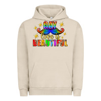 Pigment French Oak Gay Love Is Beautiful Pride Lgbtq Urban Hoodie - BundleAndBundleShop