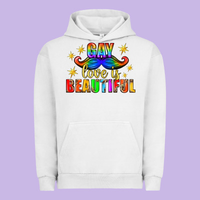 Gay Love Is Beautiful Pride Lgbtq Urban Hoodie Designed By Bundleandbundleshop