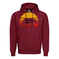 Burgundy Mama Bear Zipper Hoodie - Bettercallsaul