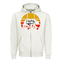 Oatmeal Heather Mama Bear Zipper Hoodie - Bettercallsaul