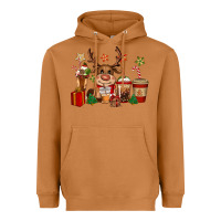 Meerkat reindeer coffe cups christmas Heavyweight Hoodie - CowGirlArtShop