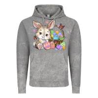 Cloud Rock easter bunny Vintage Hoodie - MaliasSmallBusiness