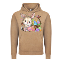 Vintage Coffee easter bunny Vintage Hoodie - MaliasSmallBusiness