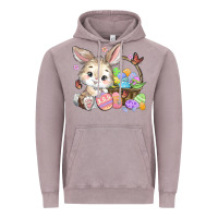 Vintage Zinc easter bunny Vintage Hoodie - MaliasSmallBusiness
