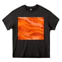 Asphalt orange glitter Heavy Core Tee - JahusDesignShop