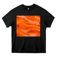 Black orange glitter Heavy Core Tee - JahusDesignShop