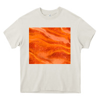 Cream orange glitter Heavy Core Tee - JahusDesignShop