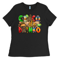Black cinco de drinko Ladies Tee - AdoDesignShop