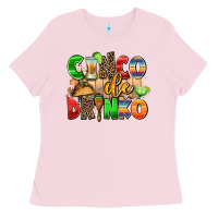 Bubblegum Pink cinco de drinko Ladies Tee - AdoDesignShop