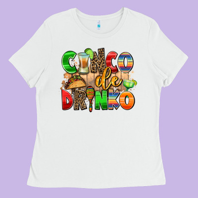 Cinco De Drinko Ladies Tee Designed By Adodesignshop