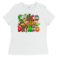 White cinco de drinko Ladies Tee - AdoDesignShop